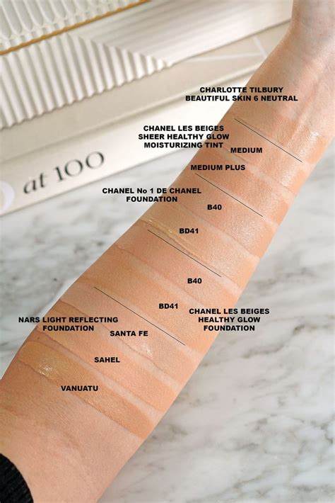 chanel les beiges how to use|chanel foundation comparison chart.